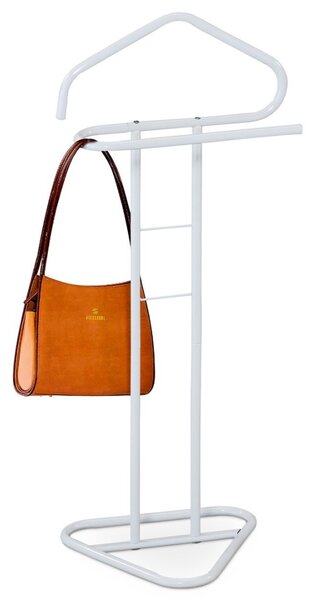 Autronic NEMÝ SLUHA - obľúbený vešiak s kovovou konštrukciou - 108 cm - biely