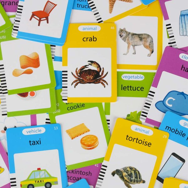KIK Interaktivní čtecí tabule 2v1 se čtečkou a 112 kartami, výuka angličtiny