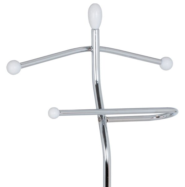 Autronic NEMÝ SLUHA - vešiak z masívu kaučukovníka a kovu - 118 cm - biely