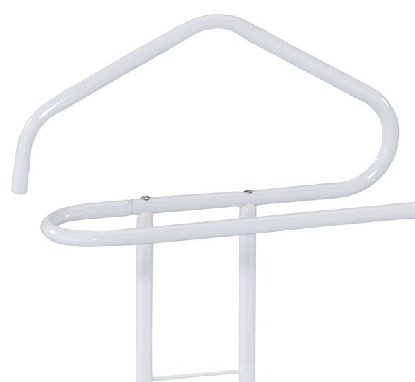 Autronic NEMÝ SLUHA - obľúbený vešiak s kovovou konštrukciou - 108 cm - biely