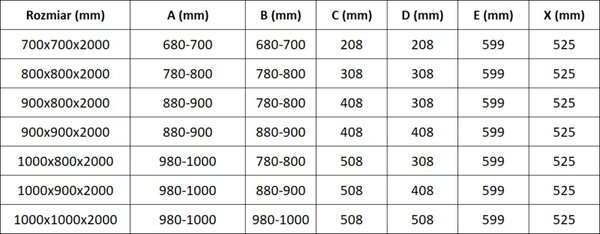 Mexen Exo-R pěťhranná sprchová kabína výklopná 90 x 90 cm, transparentná, čierna - 812-090-090-70-00