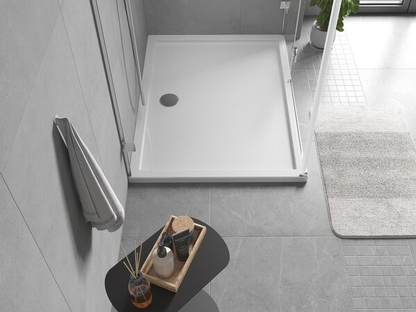 Mexen Flow obdĺžniková sprchová vanička slim 95 x 70 cm, biely lesk - 46R107095