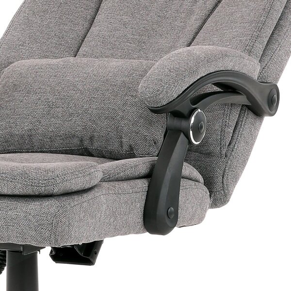 Autronic KANCELÁRSKE KRESLO s "relax" funkciami - šedé - 67 x 115-124 x 61 cm