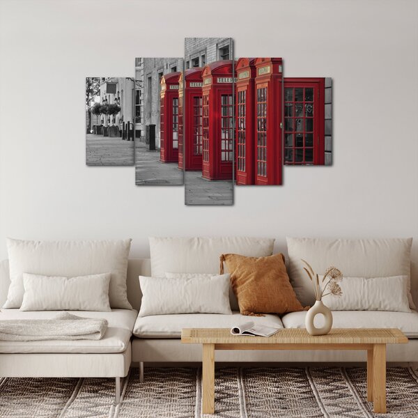 Obraz - Londýnske telefónne búdky (150x105 cm)