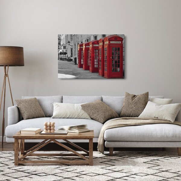 Obraz - Londýnske telefónne búdky (90x60 cm)