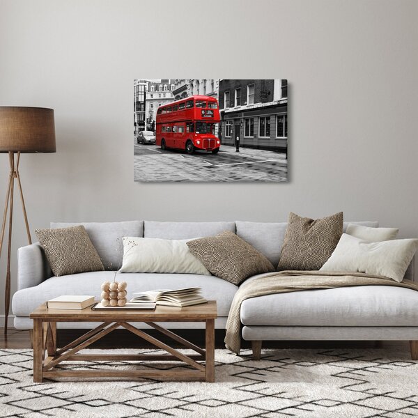 Obraz -Londýn s autobusom (90x60 cm)