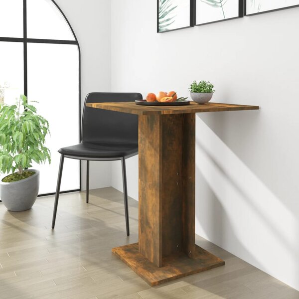 Bistro stolík údený dub 60x60x75 cm spracované drevo