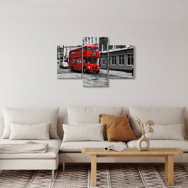 Obraz -Londýn s autobusom (90x60 cm)