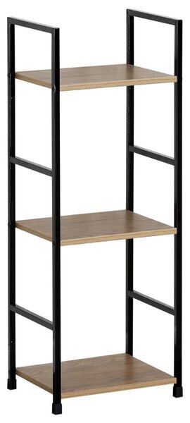 Autronic REGÁL - 3-policový, odľahčený - v dekore dub - šírka 29,2 cm