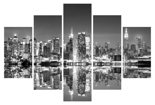 Obraz - New York, čiernobiely (150x105 cm)