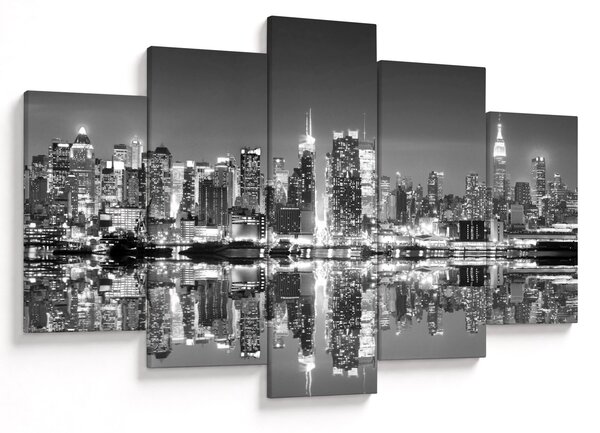 Obraz - New York, čiernobiely (150x105 cm)