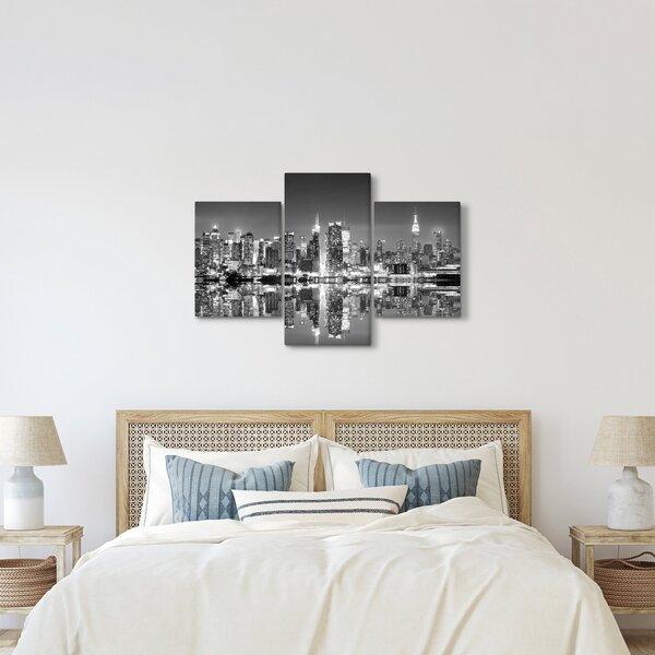 Obraz - New York, čiernobiely (90x60 cm)