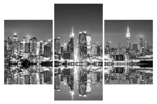 Obraz - New York, čiernobiely (90x60 cm)