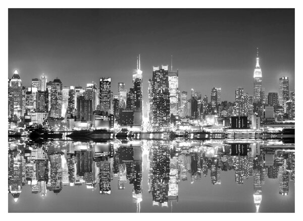 Obraz - New York, čiernobiely (70x50 cm)