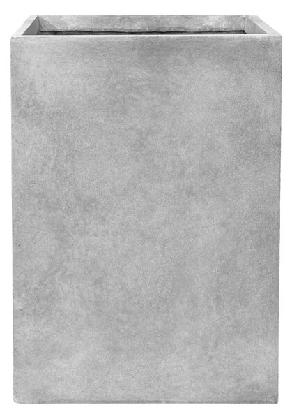 Betonový kvetináč Kubix (33 x 33 x 47 cm) - Svetlosivá L (33 x 33 x 47 cm)