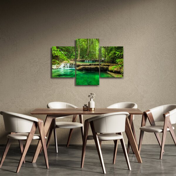 Obraz - Zelený vodopád (90x60 cm)