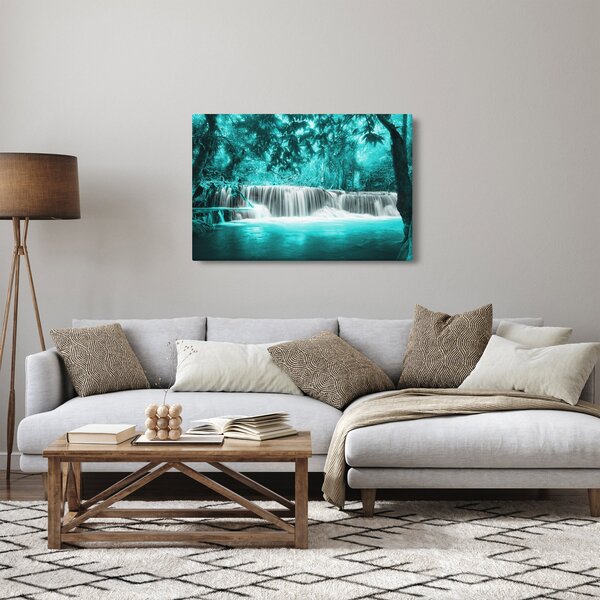 Obraz - Modrý vodopád (90x60 cm)