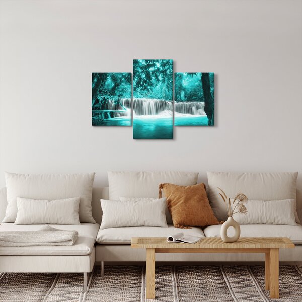 Obraz - Modrý vodopád (90x60 cm)