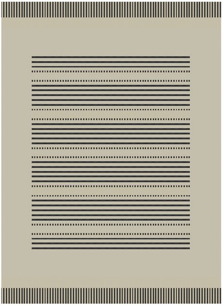 Devos koberce Kusový koberec Floorlux 20001 Silver/Black – na von aj na doma - 80x150 cm