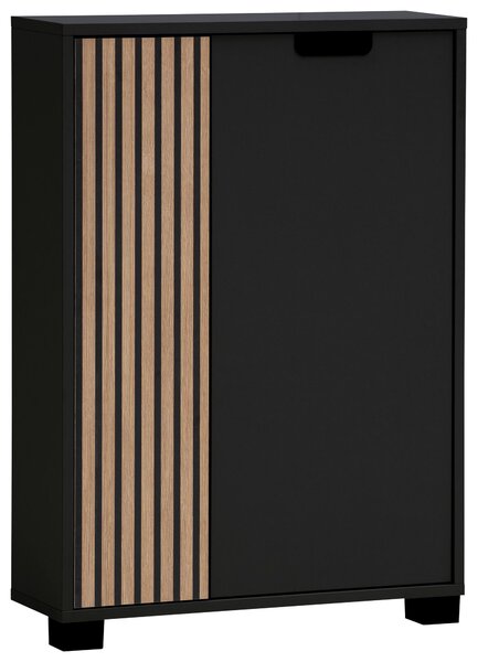 SKRINKA NA TOPÁNKY, čierna, farba duba, 59,8/85,2/19,55 cm MID.YOU - Skrine, regály & police na topánky, Online Only