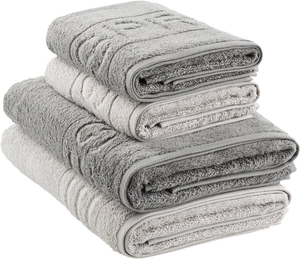 SADA FROTÉ UTERÁKOV, 50x100/67x140 cm, sivá, svetlosivá Esprit - Kúpeľňový textil, Online Only