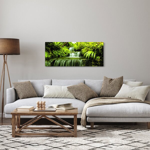 Obraz - Indonézske vodopády (120x50 cm)