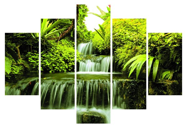 Obraz - Indonézske vodopády (150x105 cm)