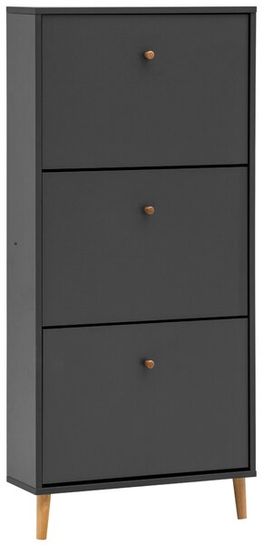 VÝKLOPNÁ SKRINKA NA TOPÁNKY, antracitová, 59,8/131/19,55 cm MID.YOU - Online Only drobný nábytok, Online Only