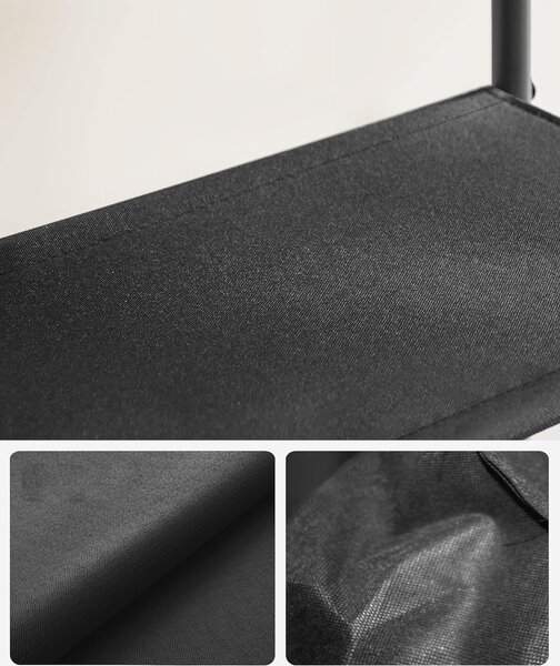 SONGMICS Botník Vasagle Kua 120 cm hnedý/čierny