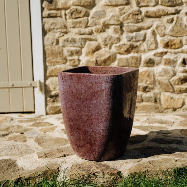 Keramický kvetináč VAUBAN - Fialová S (18 cm x 21 cm)