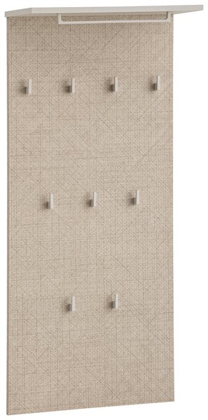 VEŠIAKOVÝ PANEL, béžová, 50/110,6/20,9 cm MID.YOU - Vešiakové steny, Online Only
