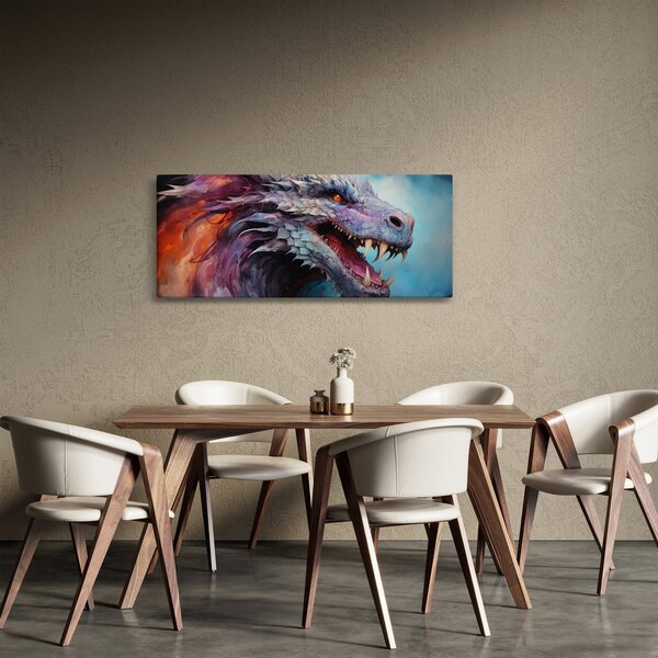 Obraz - Ilustrácia draka (120x50 cm)