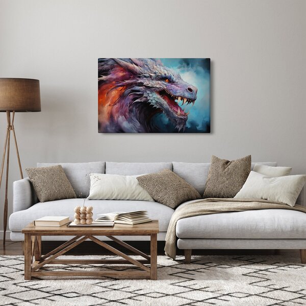Obraz - Ilustrácia draka (90x60 cm)