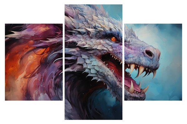 Obraz - Ilustrácia draka (90x60 cm)