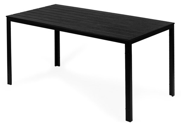 ModernHome Záhradný stôl 156 x 78 cm - Čierny