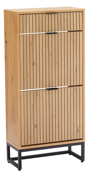Skrinka na topánky Claro 01, dub artisan, lamely