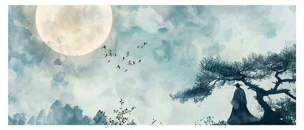 Obraz - Maľba splnu (120x50 cm)