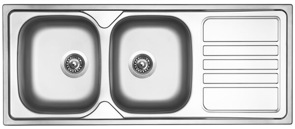Nerezový drez Sinks OKIO 1200 DUO V 0,6mm leštený
