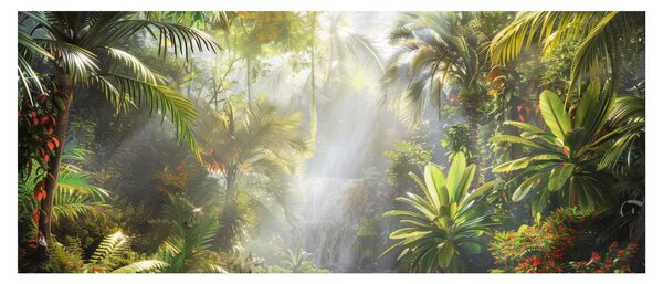 Obraz - Tropický dažďový prales (120x50 cm)