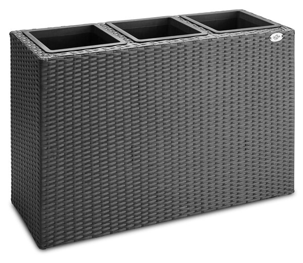Kvetináč 83x30,5x60cm - čierny