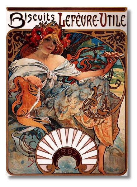 Obraz Alfons Mucha - Biscuits - S (40x30cm) 49€