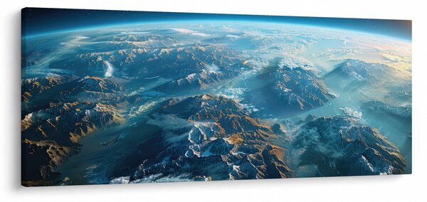 Obraz - Pohľad z vesmíru (120x50 cm)