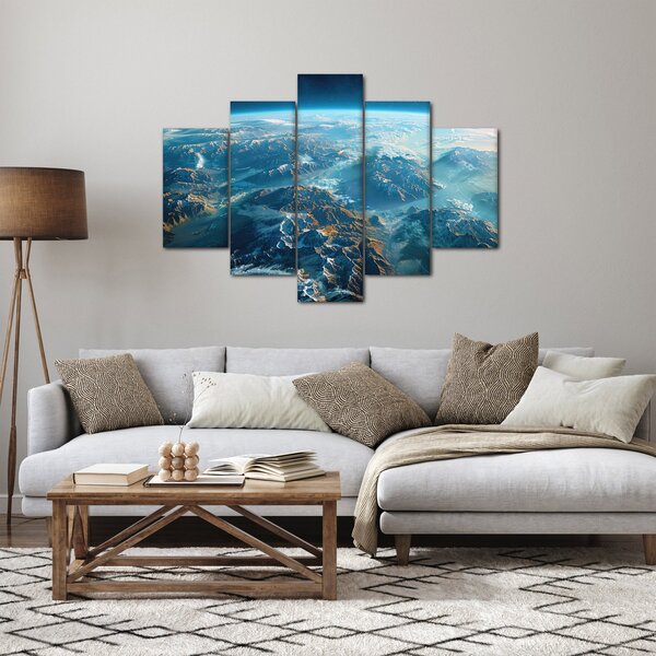 Obraz - Pohľad z vesmíru (150x105 cm)