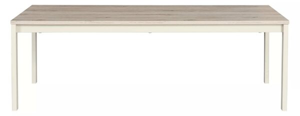 Konferenčný stolík FROST 120x60 cm krémový, dekor dub alpský
