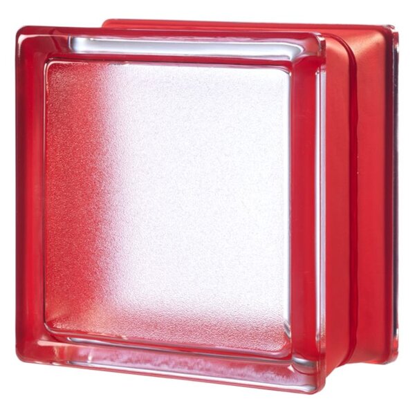 Luxfera Glassblocks červená 15x15x8 cm lesk MGSCHE