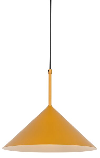 Dizajnové závesné svietidlo žlté - Triangolo