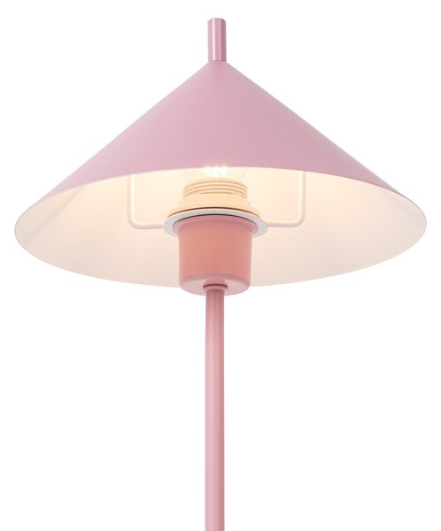 Dizajnová stolová lampa ružová - Triangolo
