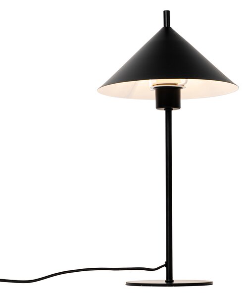 Dizajnová stolná lampa čierna - Triangolo