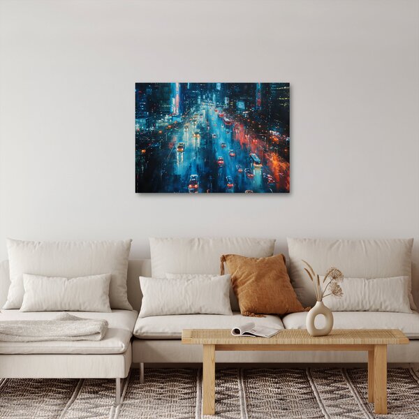 Obraz - Veľkomesto, olejomaľba (70x50 cm)