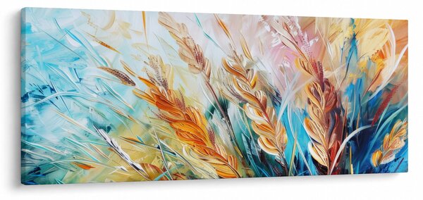 Obraz - Pšenica, abstrakcia (120x50 cm)